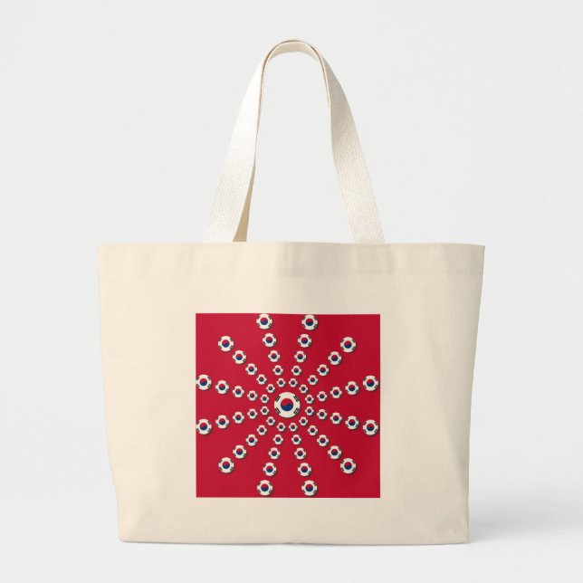 I love Red Large Tote Bag (Front)