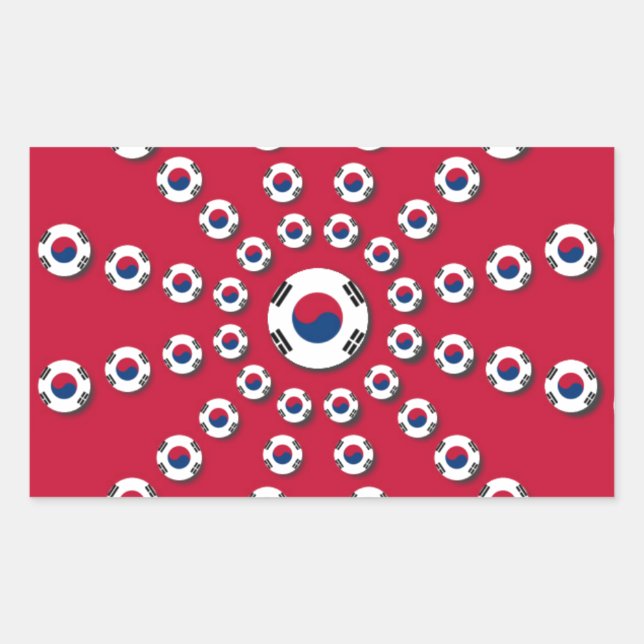 I love Red Rectangular Sticker (Front)