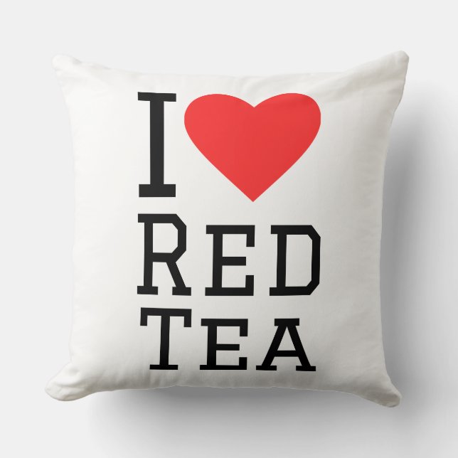 I love red tea cushion (Front)