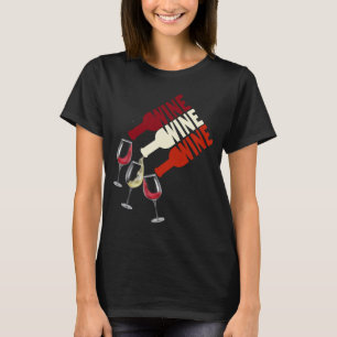  I Love Red White Wine Men Womens  T-Shirt