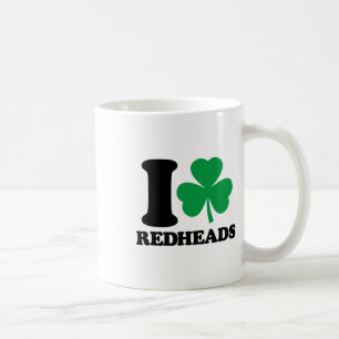 I Love Redheads - I Heart Redheads - St Patricks D Coffee Mug