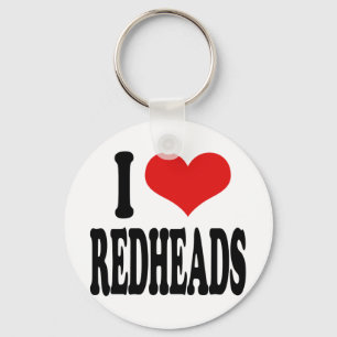 I Love Redheads Key Ring