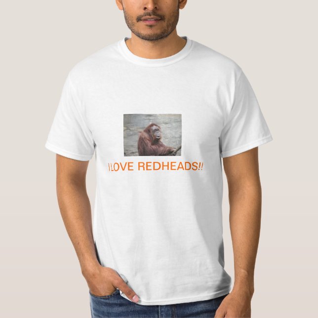 I LOVE REDHEADS T SHIRT (Front)