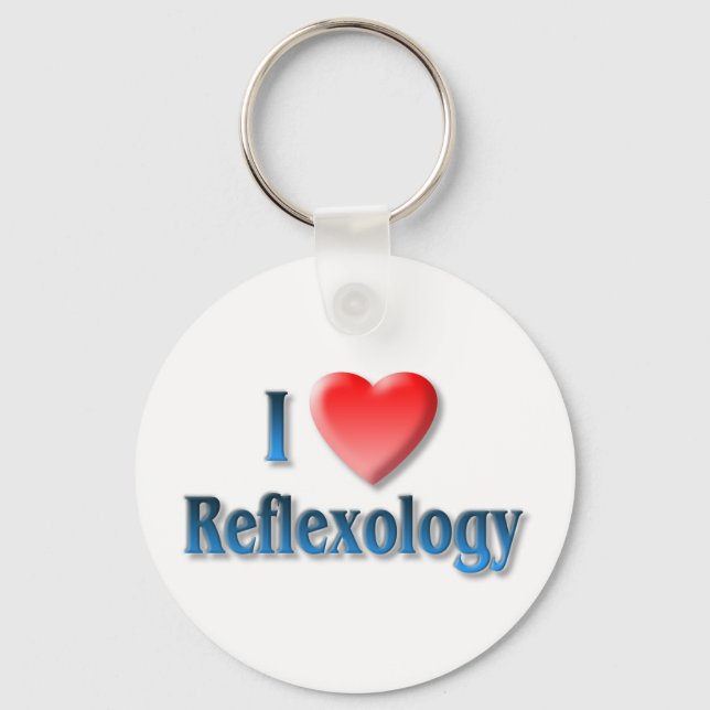 I Love Reflexology Key Chain (Front)