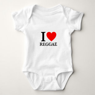 I Love Reggae Baby Bodysuit