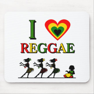 I Love Reggae Mouse Mat