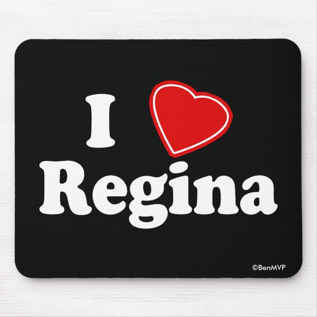 I Love Regina Mouse Mat (Front)