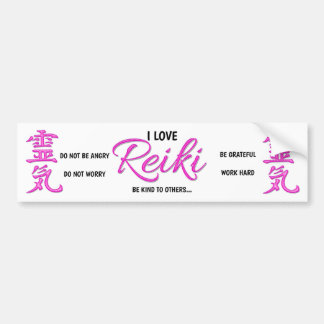 I Love Reiki - Car Bumper Sticker
