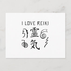 I Love Reiki   Esotericism Reiki Master Gifts Postcard