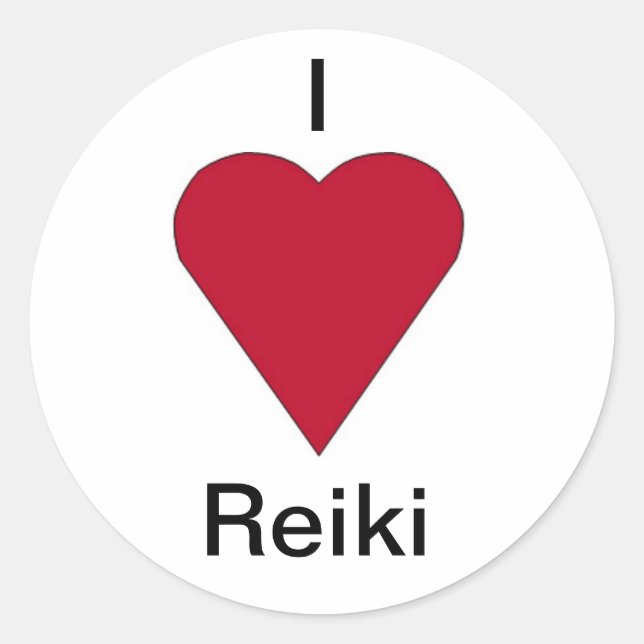 I love Reiki stickers (Front)