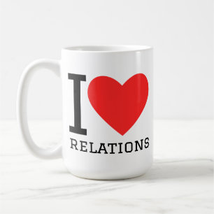 I love relations coffee mug