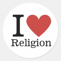 I ❤️ Love Religion STICKER