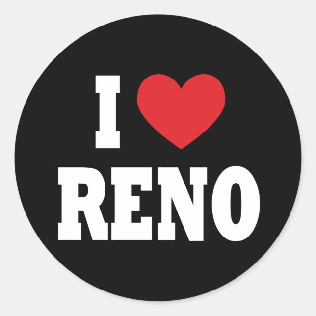 I Love Reno Sticker (Front)