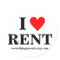 I Love RENT Sticker
