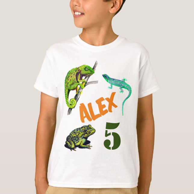 I love reptiles birthday !  T-Shirt (Front)