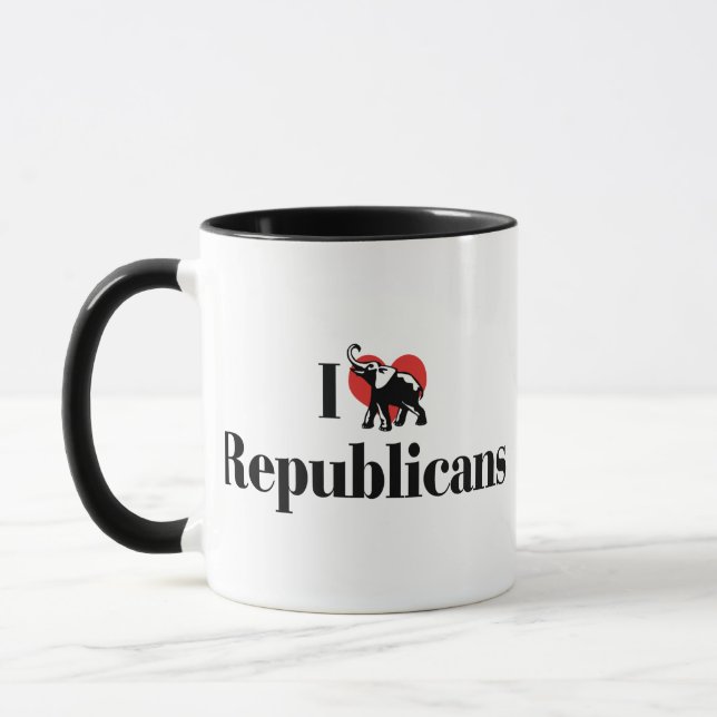 I Love Republicans Mug (Left)