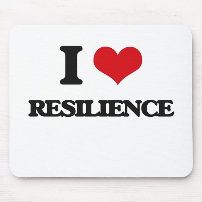 I Love Resilience Mouse Mat (Front)