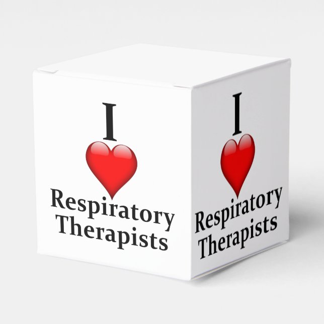I love Respiratory Therapists Favour Box (Front Side)