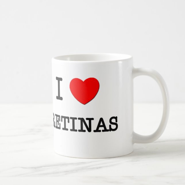 I Love Retinas Coffee Mug (Right)