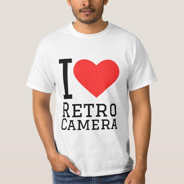 I love retro camera T-Shirt (Front)