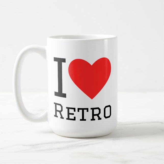 I love retro coffee mug (Left)