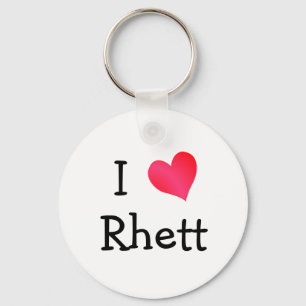I Love Rhett Key Ring