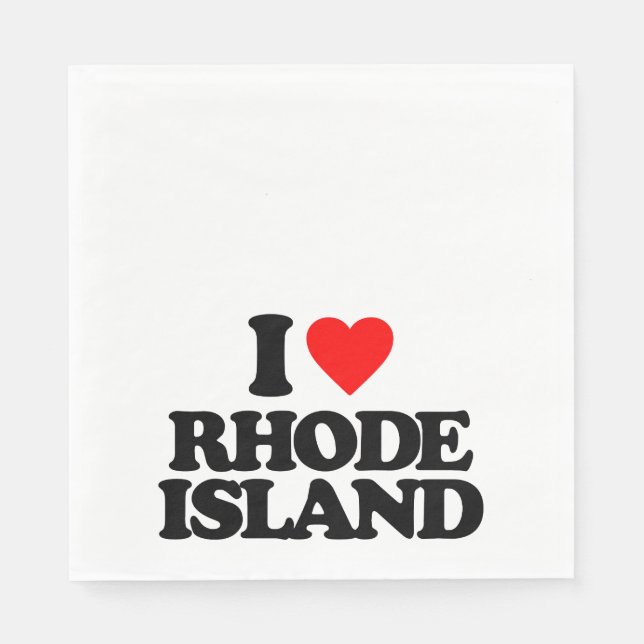 I LOVE RHODE ISLAND NAPKIN (Front)