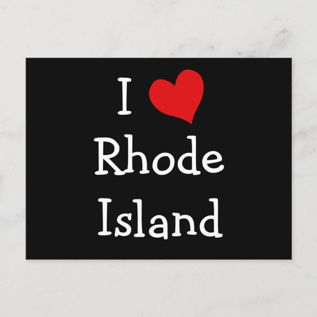 I Love Rhode Island Postcard (Front)