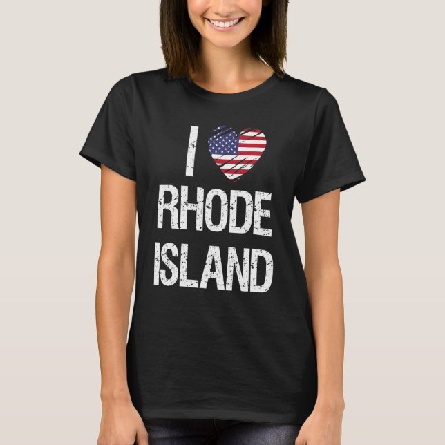 I Love Rhode Island T-Shirt (Front)