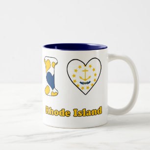 I love Rhode Island Two-Tone Coffee Mug