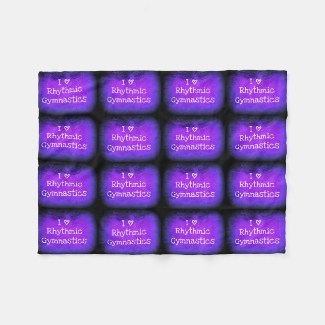 I love Rhythmic Gymnastics fleece blanket (Front (Horizontal))