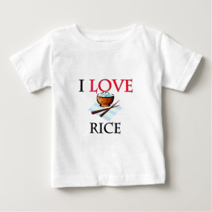 I Love Rice Baby T-Shirt