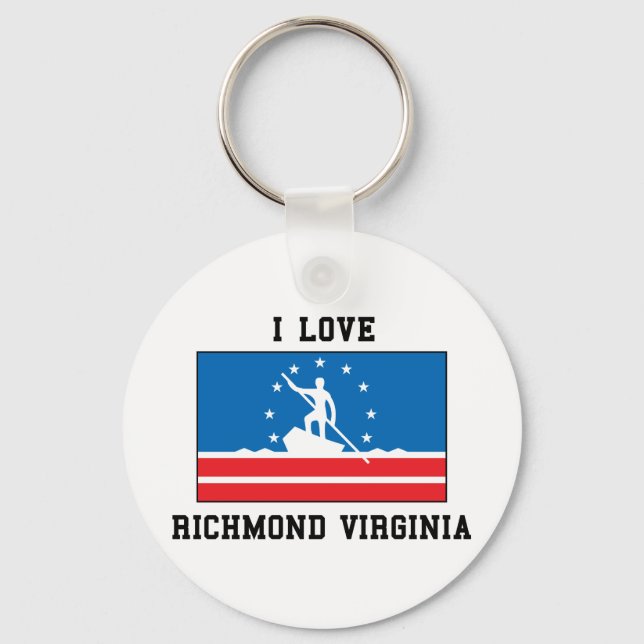 I Love Richmond Key Ring (Front)