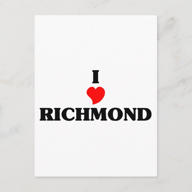 I love Richmond Postcard (Front)