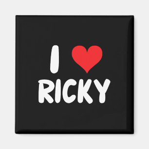 I Love Ricky - Heart - Name Magnet