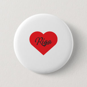 I Love Riga - Latvia 6 Cm Round Badge