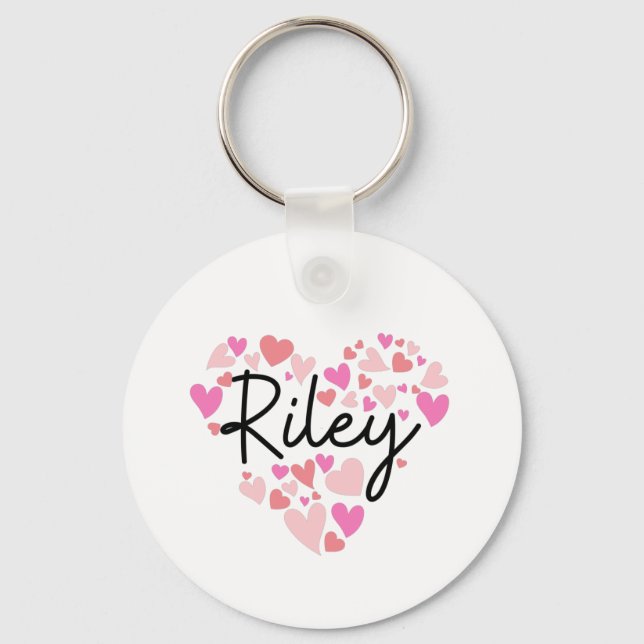 I love Riley Key Ring (Front)