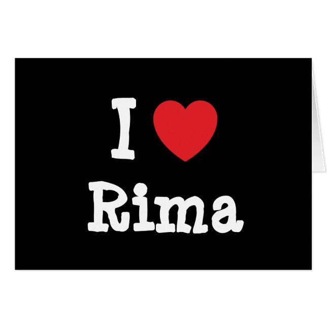 I love Rima heart T-Shirt (Front Horizontal)