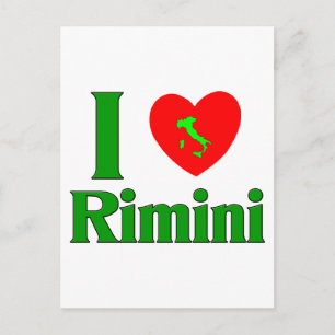 I Love Rimini Italy Postcard