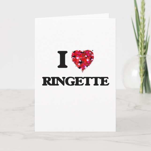 I Love Ringette Card (Front)