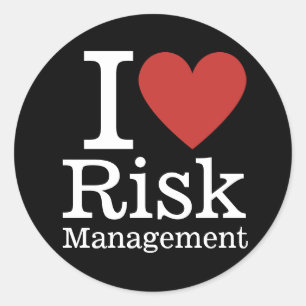 I ❤️ Love Risk Management (for Employees) CUSTOM Classic Round Sticker