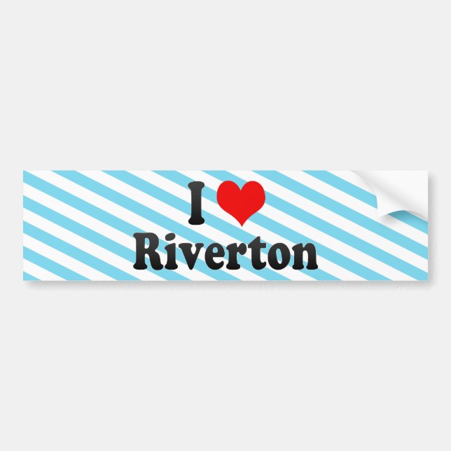 I Love Riverton, United States Bumper Sticker (Front)