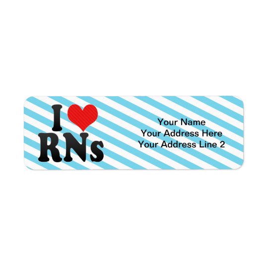 I Love RNs Return Address Label