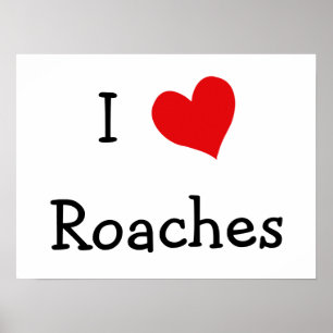 I Love Roaches Poster