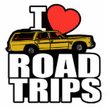 I Love Road Trips Photo Sculpture Magnet<br><div class="desc">"I Love Road Trips"</div>