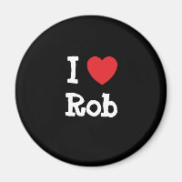 I love Rob heart custom personalised