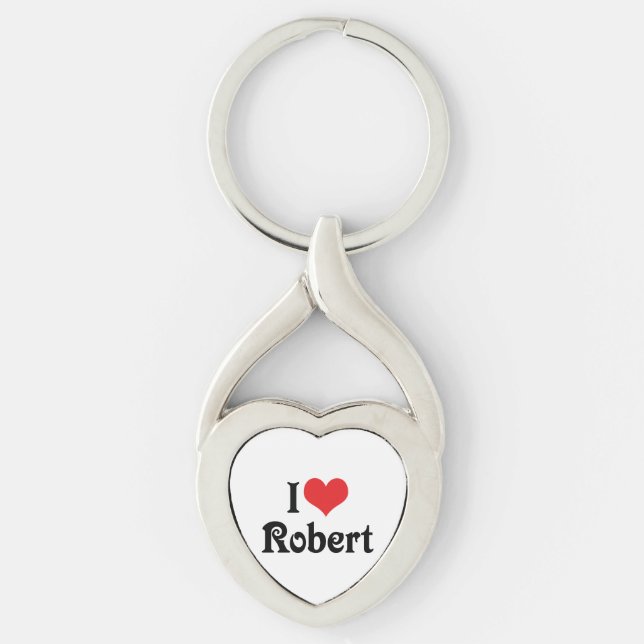 I Love Robert Key Ring (Front)