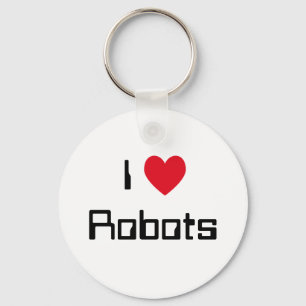I Love Robots Key Ring