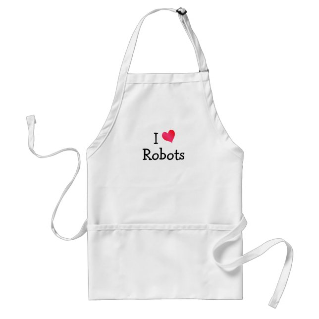 I Love Robots Standard Apron (Front)