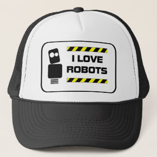 I Love Robots Trucker Hat
